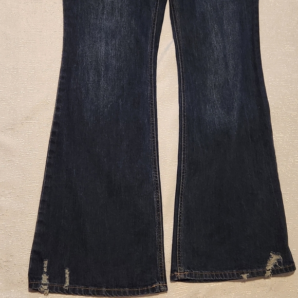 SINCERELY HULES SIZE 11/30 Blue Flare Wide Leg Jeans - Picture 9 of 14